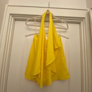 Yellow halter top size small